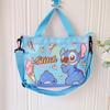 Stylish Canvas Shoulder Bag With Cartoon Design, Blue Color, Medium Size, 3021cm