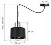 MODERN CEILING HANGING LAMP BLACK LED LAMP