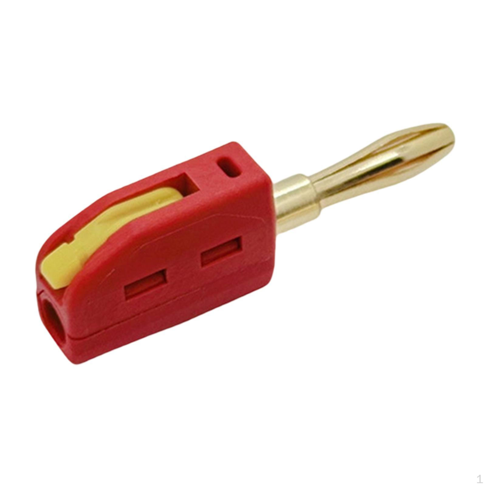 

4 мм штекер типа «банан» 32 А адаптер без пайки для акустического кабеля домашнего кинотеатра, усилителей, настенной панели красный