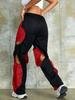 Rose Beauty A Rave Two Tone Cut Out Cargo Pants
