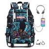 Cartoon Game Merchandise With Usb Hiking Bag College Students Outdoor Travel Large Capacity Backpack Bag