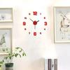 Creative Frameless DIY Wall Clock Wall Decal Home Silent Clock Living Room Office Wall Decoration
