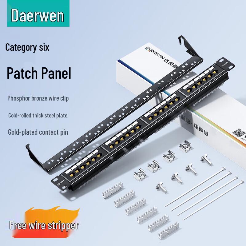 

DOREWIN Cat6 24-портова неекранована мережева патч-панель