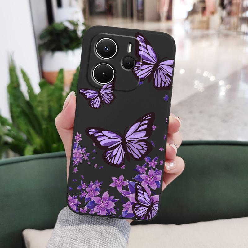 Dreamy Butterfly Phone Case For Xiaomi Redmi Note 14 13 12 12S 11 11S 10 10S Pro Plus 15 15C 14C 4G 5G Silicone Cover