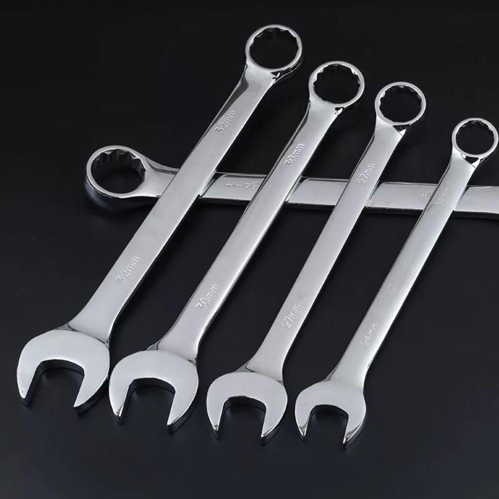 Chrome Vanadium Steel Combination Wrench 6-32mm Combo Spanner Open Box End Wrench Home Use