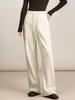 Xinge Women's Tencel Modal Wool Wide-Leg Pants with Velvet, High-Waist, Winter 2025 Drape Style.