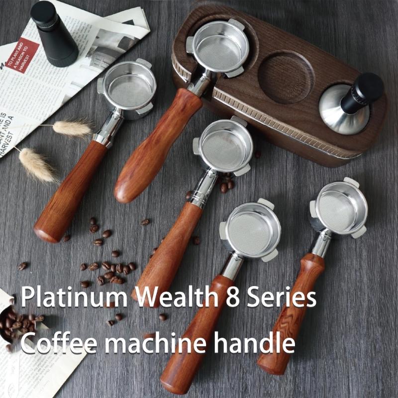 Heat Resistant Ergonomic Coffee Machine Portafilter 54mm Replacement Handle with Stainless Steels Basket for BES 870/875