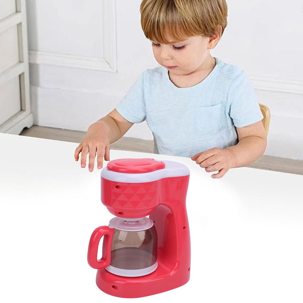 Coffee Maker Machine Toy Realistic Pretend Role Playing Coffee Maker Playset Kids Play Kitchen Toys