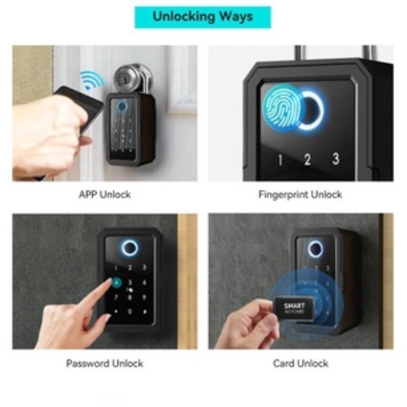 Portable Smart Fingerprint Digital Key Box TT Lock Security Password Boxes Inteligente Electronic Lock Boxes