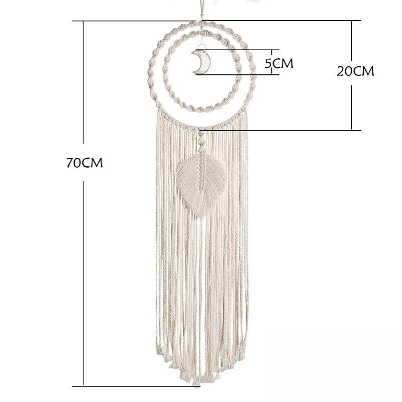 1pcs Nordic Style Hand-Woven Cotton Thread Wall Hanging Tapestry - Home Living Room & Bedroom Wall Decoration