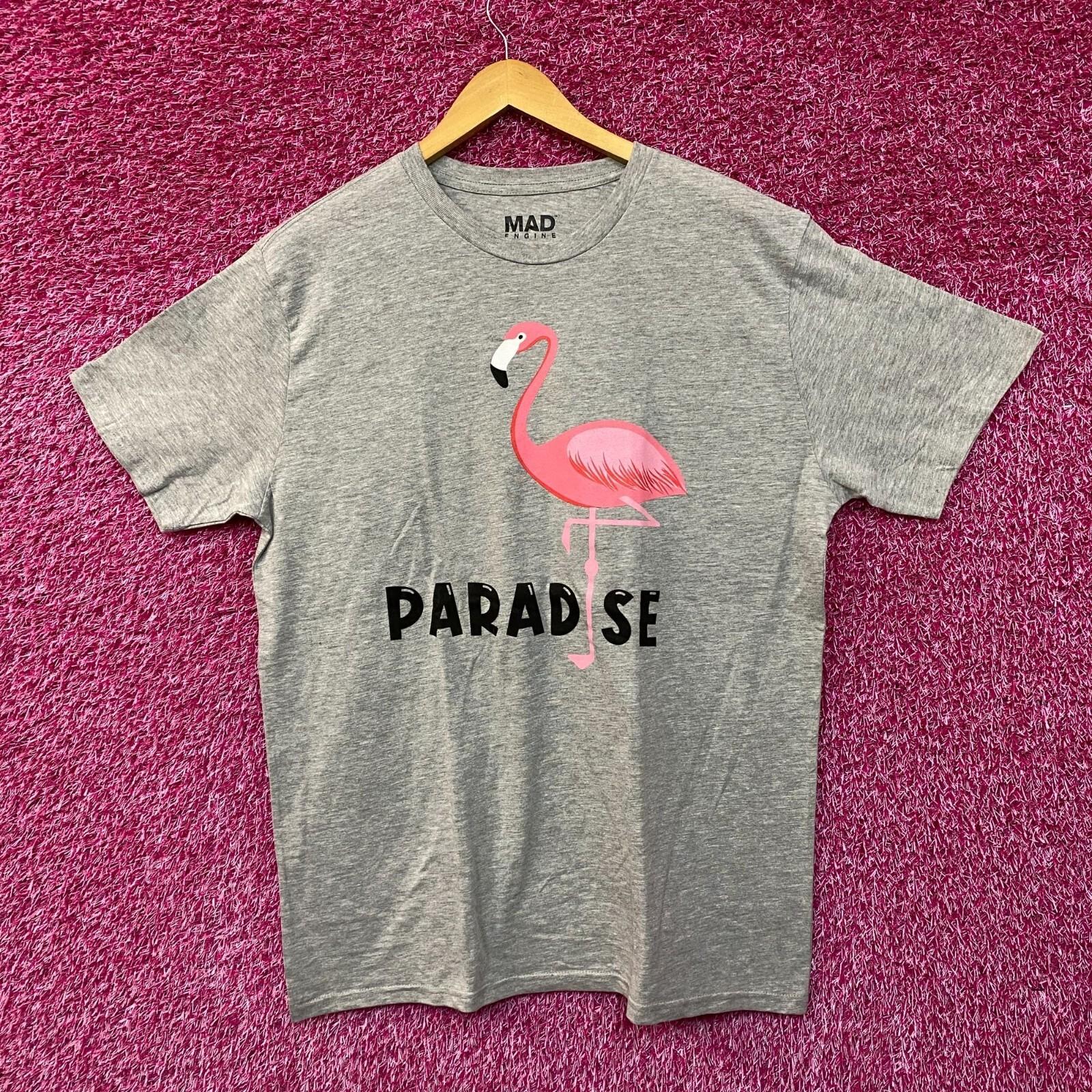 Paradise Flamingo Gray Tshirt S