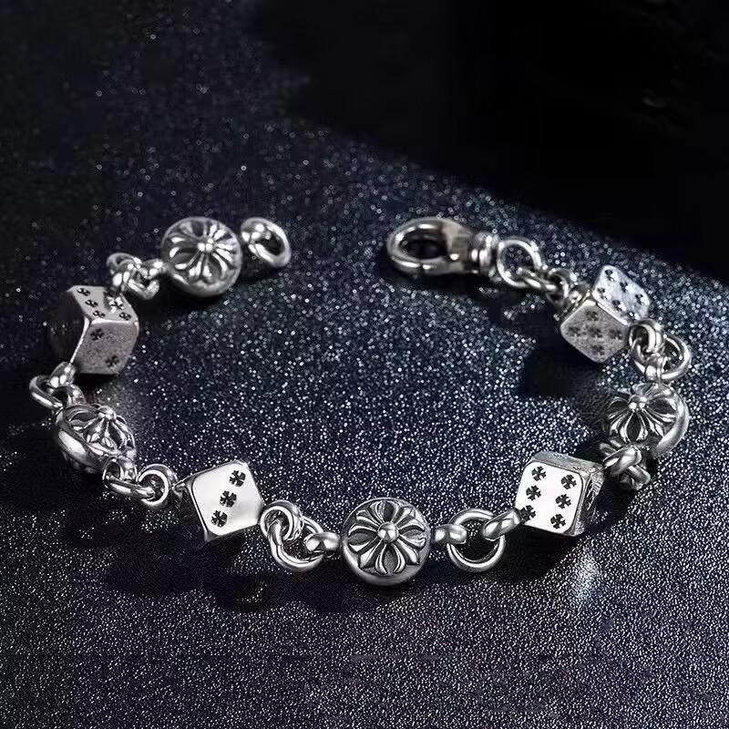 Vintage Vintage Dice Bracelet, Light Luxury Niche Exquisite, Couple Bracelet, Unique Punk Personality for Women, Hip-hop Jewelry
