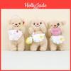 Cute Bear Plush Toy Keychain Soft And Cuddly Stuffed Animal For Bags And Gifts 12cm