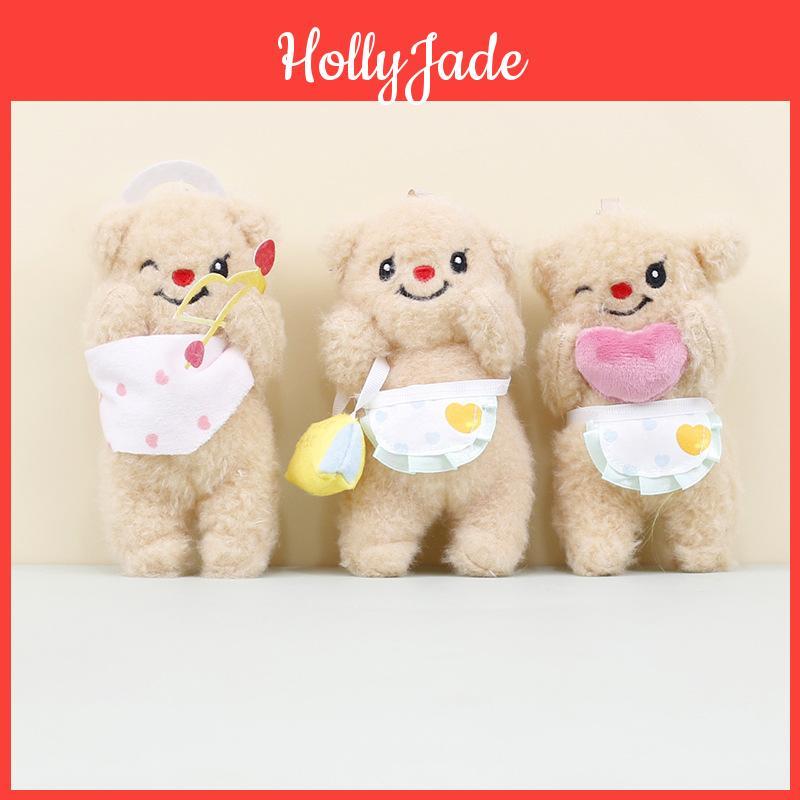 Cute Bear Plush Toy Keychain Soft And Cuddly Stuffed Animal For Bags And Gifts 12cm