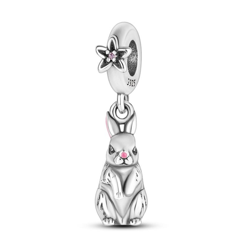 925 Silver Fashion Dinosaurs Cats Dog Lions Animal Charms Beads Fit Diy 925 Original Bracelet DIY Birthday Jewelry For Women