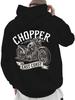 2026 New Unisex Chopper East Coast Motorcycle Graphic Hoodie Vintage Biker Casual Long Sleeve Hooded Sweatshirt