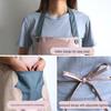 Hang-Neck Waterproof Kitchen Apron with Hand-Wiping Sides