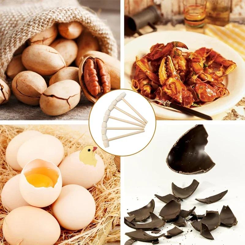 10pcs/lot Mini Wooden Hammers for Chocolate Small Wooden Mallets for Breakable Chocolate Heart, Crafts and Party Game Props