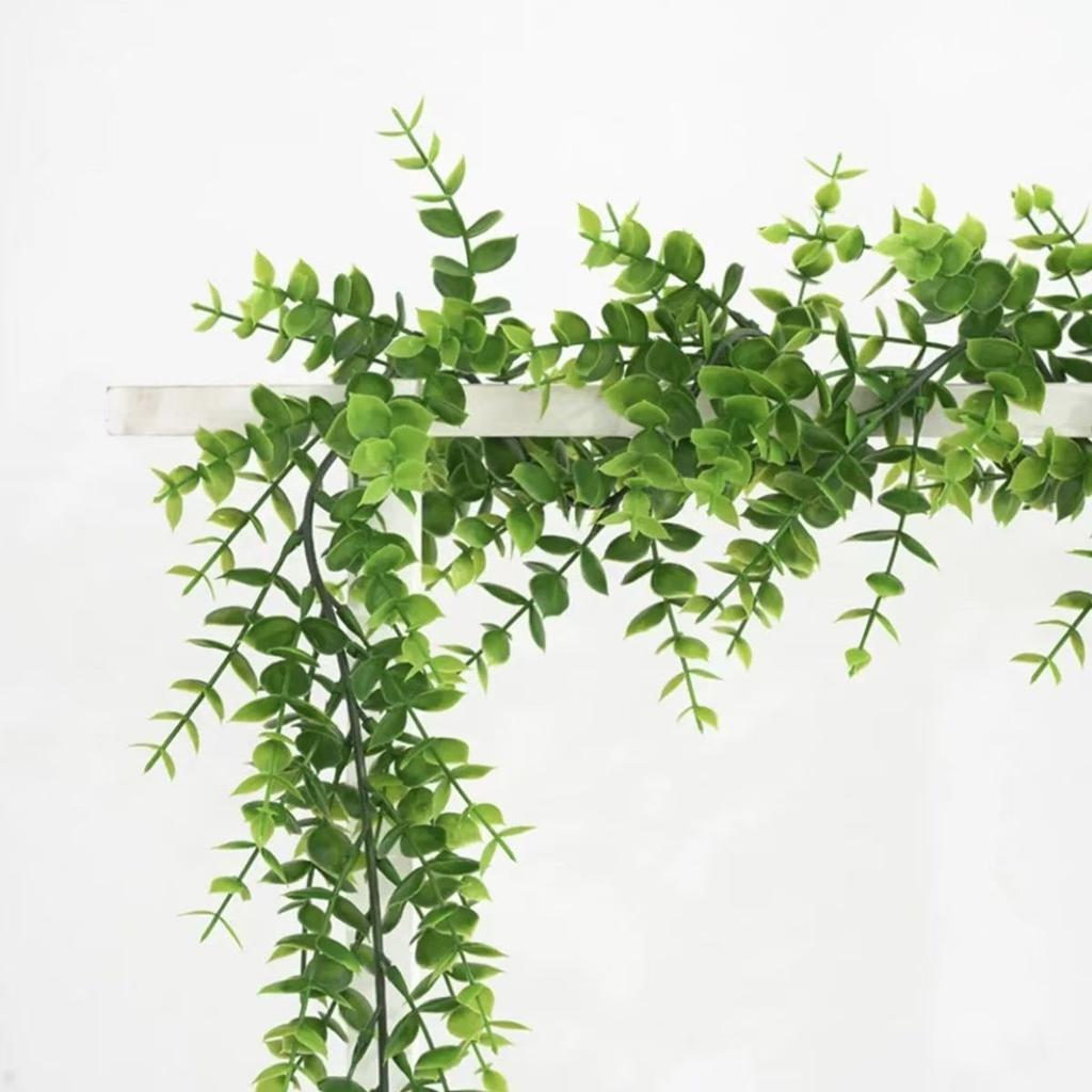 1/2/4pcs, Simulation Vine for Man Gypsophila Eucalyptus Garland, Artificial Green Vine,Suitable for Party, Wedding,Office Decor
