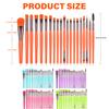 20pcs Makeup Brush Set Travel friendly Cheek Blending Face Powder Brushes Suitable for Various Makeup Looks