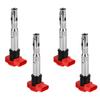 4x Red Coil Packs Set 06E905115E For VW GOLF 5/LEON