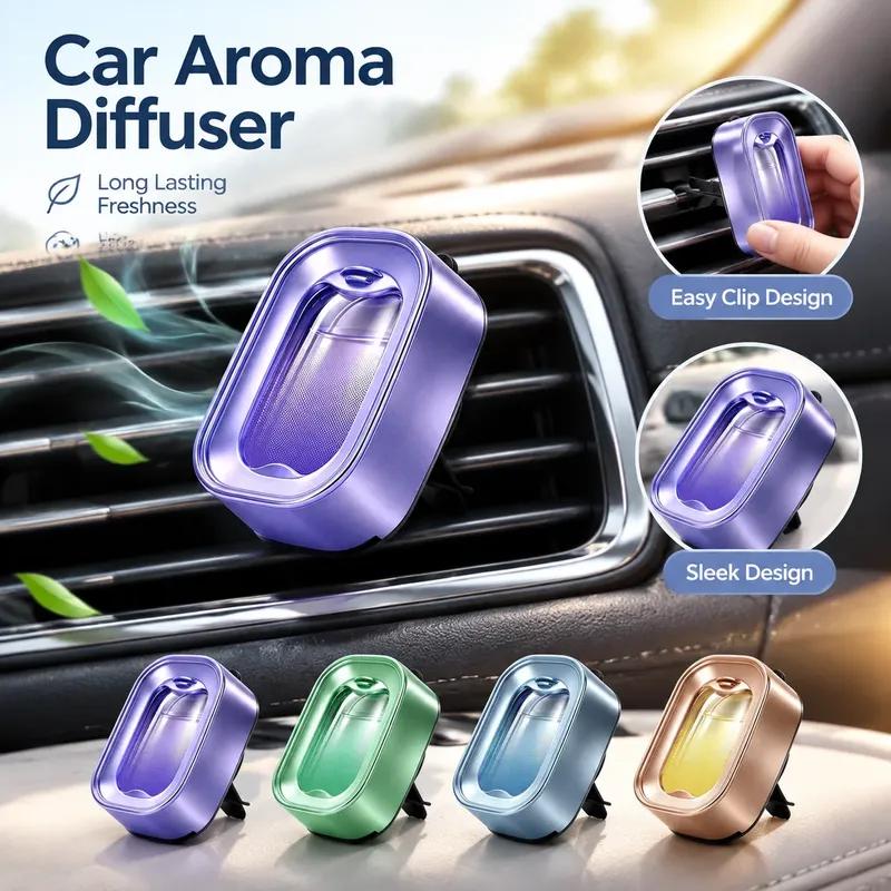 Car Outlet Air Vent Clip Freshener Car Long Lasting Aroma Diffuser Car Interior Decoration Air Outlet Aromatherapy Air Freshener