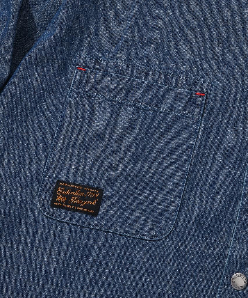 COLUMBIA UNIVERSITY Sl-Label Big Pocket Denim Shirts Midnight Denim