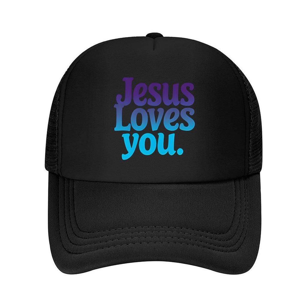Gradient Faith Slogan Baseball Cap Compatible for Lightweight Adjustable Unisex Hat with Ombre C Mesh Baseball Cap