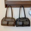 New Niche Retro Women's Shoulder and Underarm Bag Casual Zipper Horizontal Portable Bag