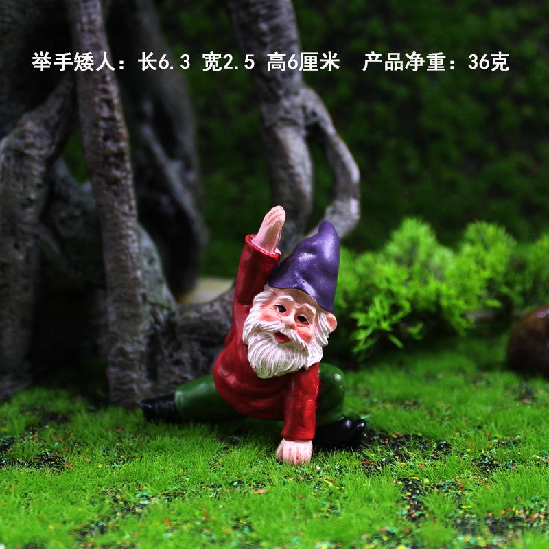 Funny Garden Gnomes, Yoga Dwarf Garden Ornaments, Fairy Garden Gnome Accessories Miniature Decorations