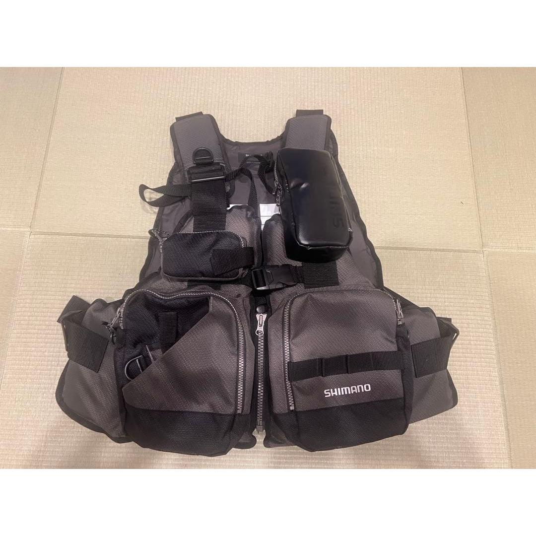 Used SHIMANO Fishing Game Vest Floating Vest