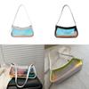 Acrylic Transparent Shoulder Bag For Women With Zipper Closure And Cell Phone Pocket For Daily Use