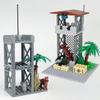 Military-themed Children's Building Block Set : Watchtower Defense Tower, Outpost Platform, MOC Assembly Kits-perfect Boy's Gift Present
