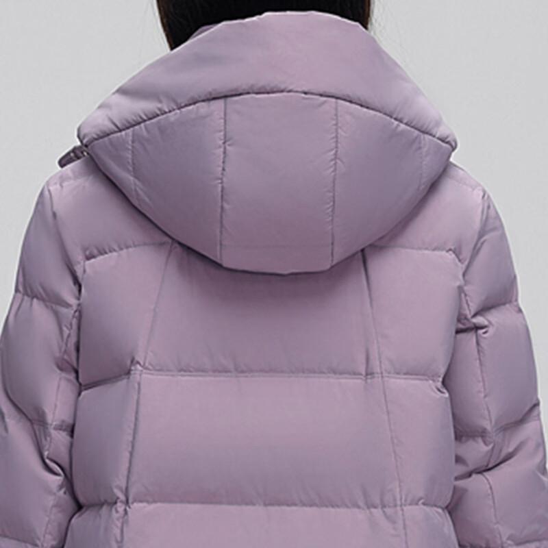 Snow Flying Women's Hooded Mid-Length Down Jacket