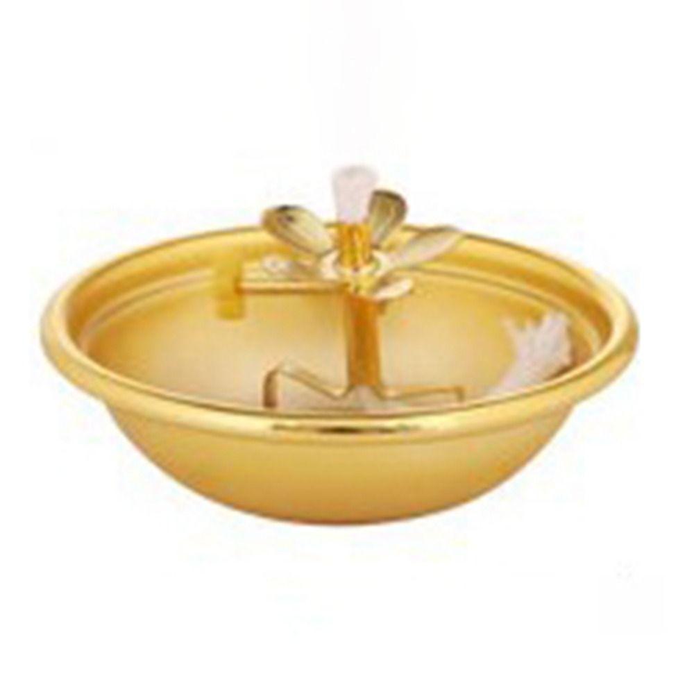 Adjustable Zinc Zinc Alloy Oil Lamp Exquisite Oil Dish Ornaments Butter Lamp Holder  Household
