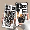 Anime Bleach Desgin Plating Phone Case For Samsung Galaxy S24 S25 FE S26 Edge S23 Ultra S22 S21 Plus S20 Anti-Fall Airabag Cover