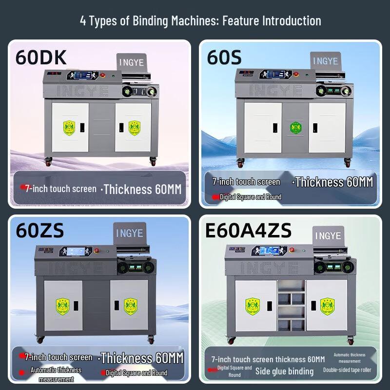 INGYE Automatic Perfect Binding Machine with Paper Cutter
