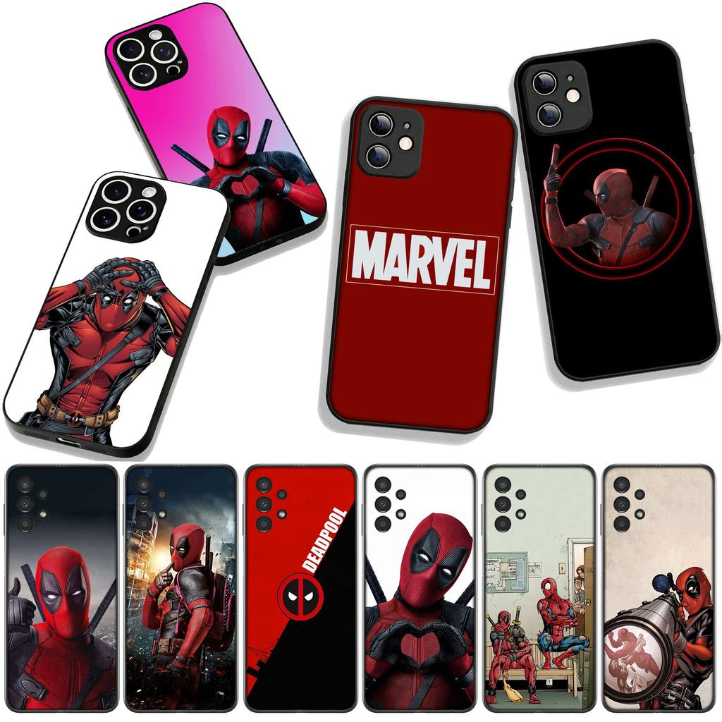 Marvel Deadpool Superhero Case for Samsung Galaxy A25 A37 A57 A12 A14 A31 A41 A50 A51 A70 A71 A72 A21S A04 M15 Note 20 9 8 10