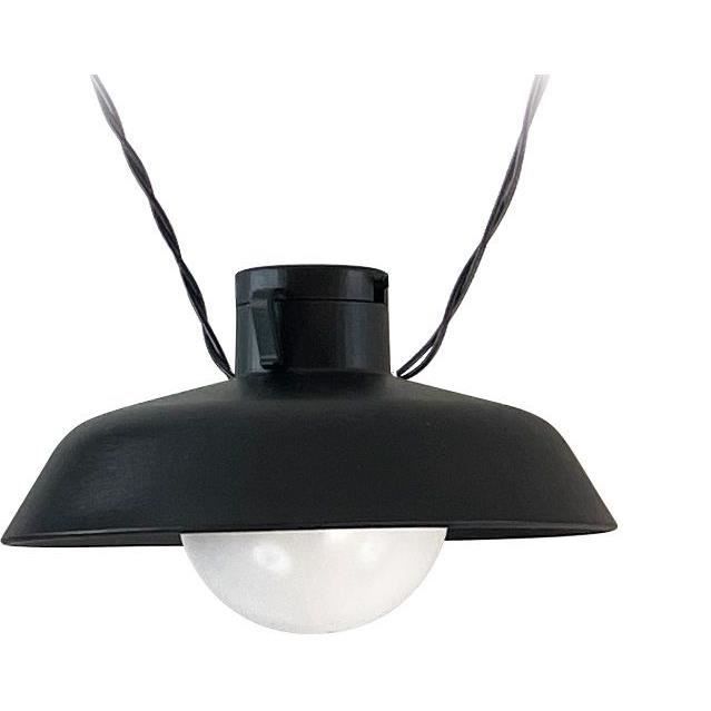 Solare Lichterkette - Luna - 5 m - Schwarz - 10 Glühbirnen - 50 Lumen - USB-aufladbar