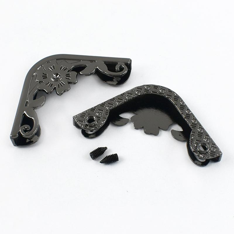 5pcs Metal Protector Corner Buckles For Bag Edging Clasp Screws Purse Book Cover Corners End Lock Hardware Accessories
