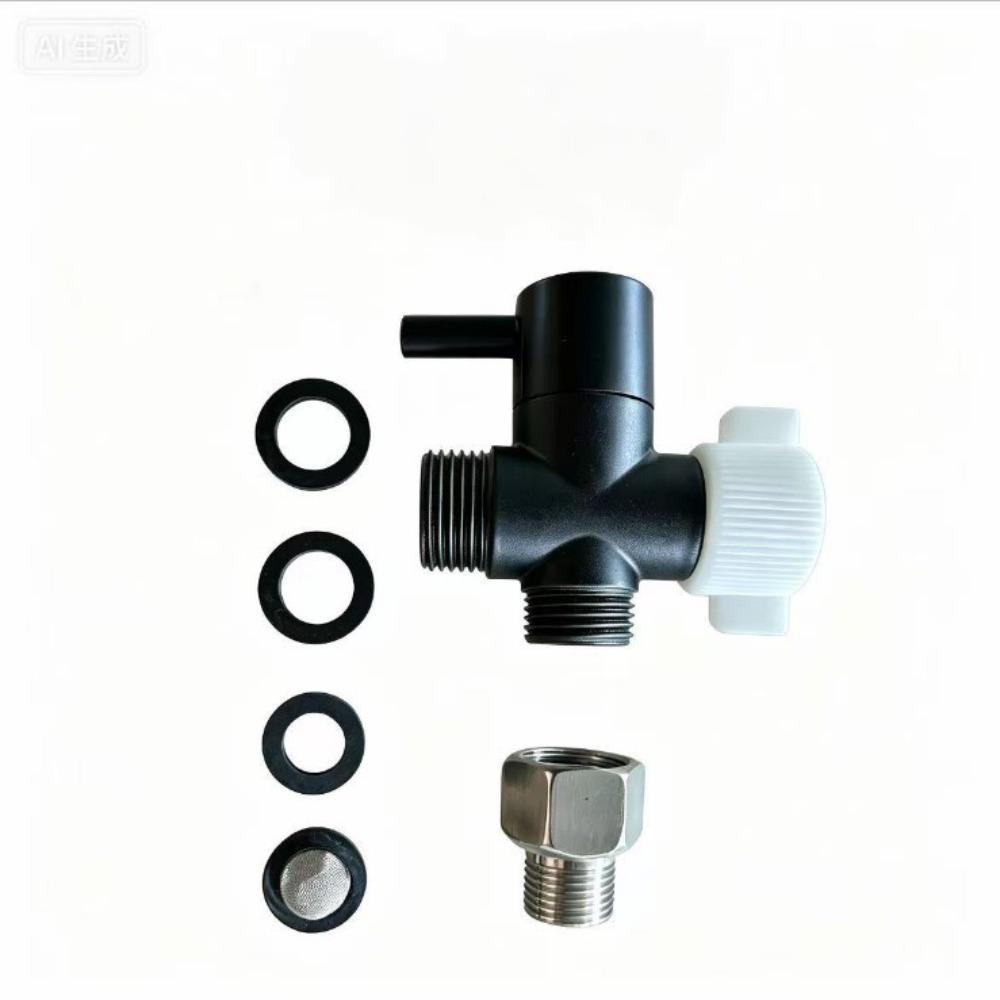 Chrome Finish Bidet T Adapter Solid Brass Tee Connector Premium Brass T Adapter  Handheld Toilet