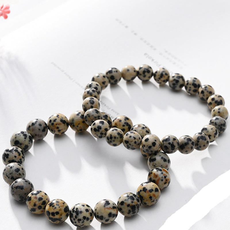 Handmade Natural Stone Beaded Bracelet: Elastic Jewelry for Men & Women