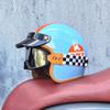 Vintage-Style 3/4 Open Face Motorcycle Helmet Men Women ABS Safety With Removable Visor All-Season Use