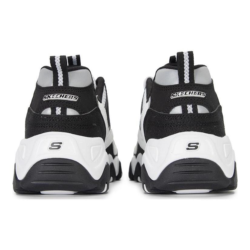 (WMNS) Skechers Sport D'Lites 2.0 Shoes 'Black White' Women's 896210-BKW