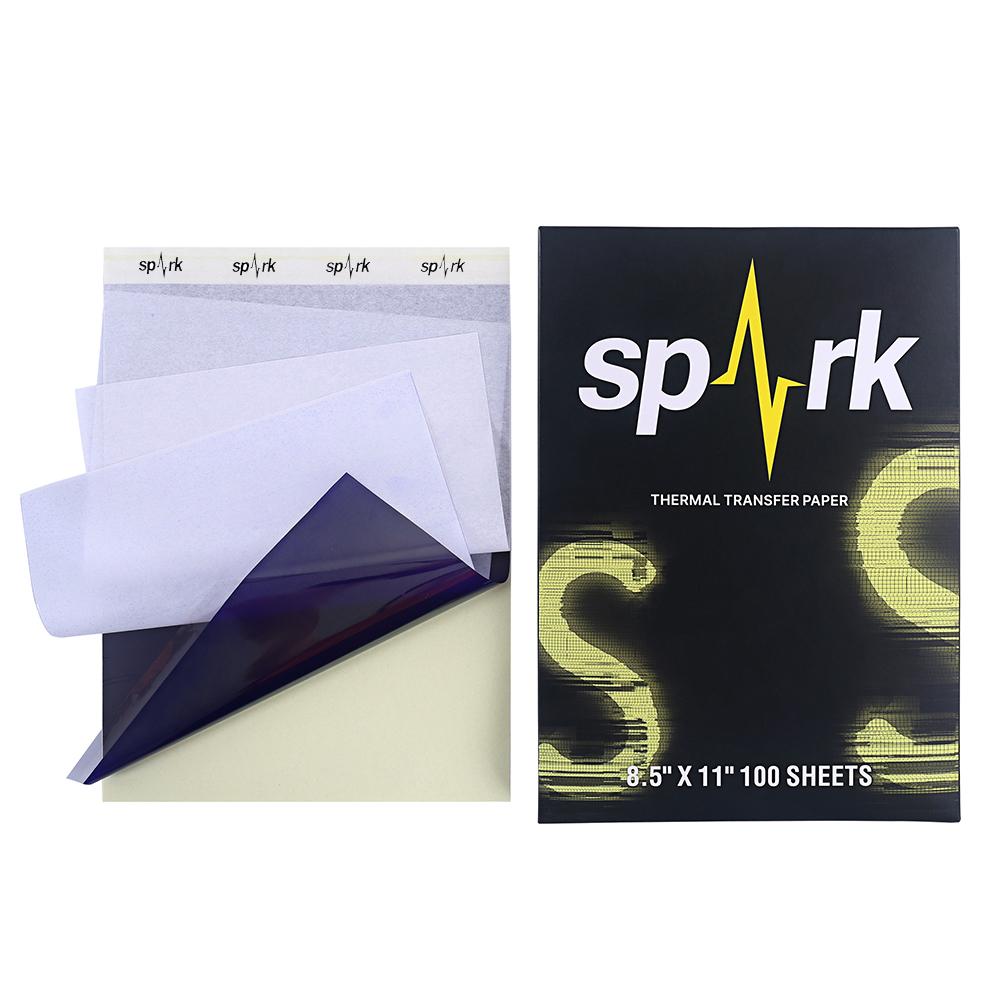 Professional Tattoo Thermal Transfer Paper 100Pcs/Set Tattoo Stencil Paper A4 Spark Tattoo Stencil Transfer Paper синий