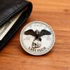 1/2/3Pcs Raven Skull Souvenir Coin Double-Sided Attitude Crow Challenge Coin Token of Freedom Humor Metal Badge Decoration Gag Gifts