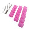 Hair Root Curlers Pink Self Grip Hair Curlers Rollers with Clips for Hair Dressing Styling DIY