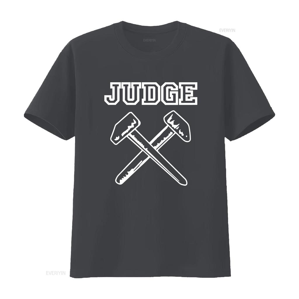Judge Band Logo T Shirt Black S 3xl Rock Style Vintage Top For Everyday Wear Casual Unisex Slightly Breathable Fashion