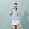 Lining Sponsorship Series Solid Color Casual Breathable Short Sleeve Polo Shirt Women Polo Shirts Ink-Blue APLS228-1