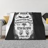 Ouija Board Bat Black Blanket Soft Warm Flannel Throw Blanket Plush for Bed Living Room Picnic Travel Home Sofa